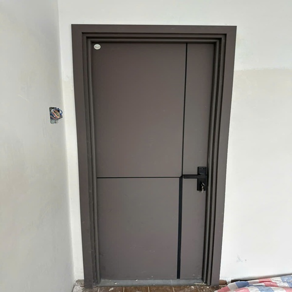 Cửa composite ôp chỉ nhôm
