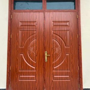 Cửa Thép Vân Gỗ 2 Cánh Đều