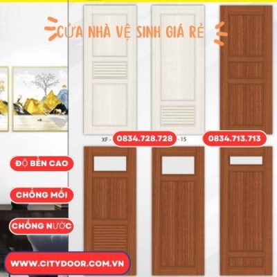 cửa nhựa dành cho nhà vệ sinh