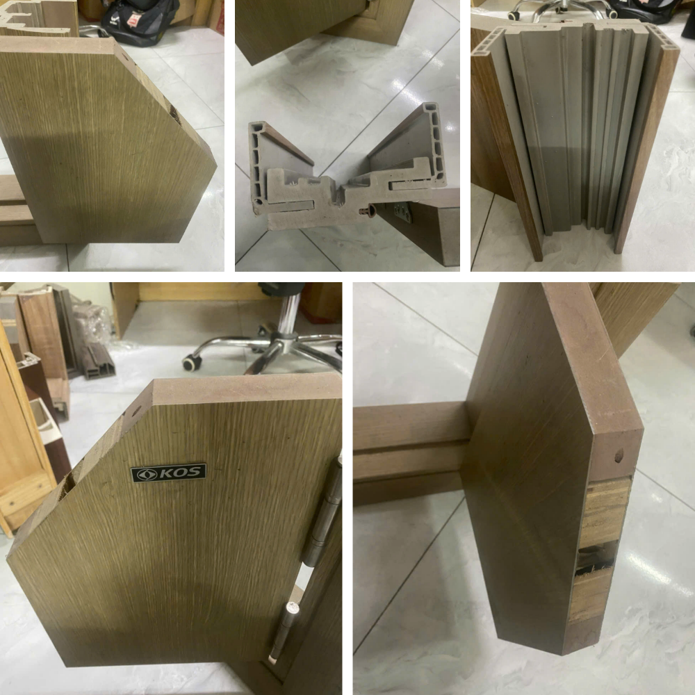 Sơ đồ cấu tạo 5 lớp chịu lực của dòng cửa nhựa ABS Hàn Quốc chính hãng