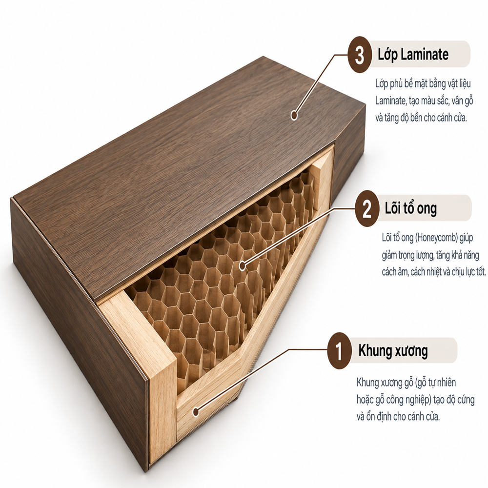 lõi tổ ong, lớp Laminate